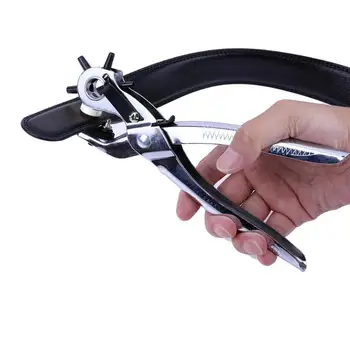 

Leather Belt Hole Punch Plier Eyelet Puncher Revolve Sewing Machine Bag Setter Tool Watchband Strap Household leathercraft Tools