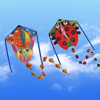 

A New Type of String Fish, Ladybug Cartoon Children Adult Kite, Simple Assembly, Beautiful Shape, Thick and Easy To Fly Kites