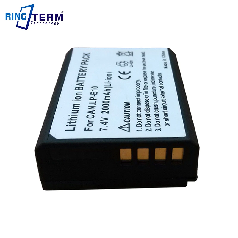 

3pcs/Lot LP-E10 LPE10 Li-Ion Battery Packs for Canon EOS 1100D 1200D 1300D 1500D 3000D 4000D T3 T5 T6 Kiss X50 Cameras