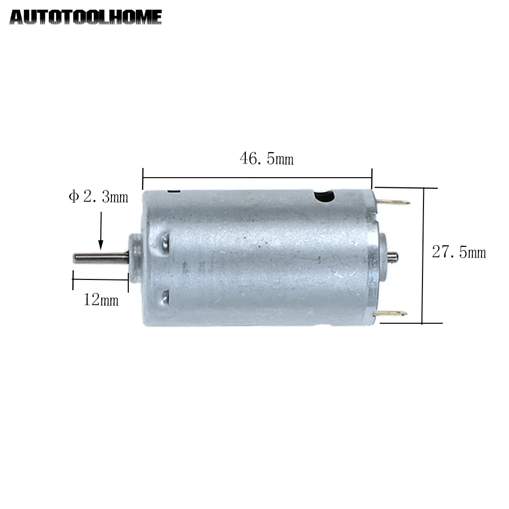 AUTOTOOLHOME 6-12V DC мотор с высоким крутящим моментом, Углеродные щетки для R/C power Wheels PCB электрическая ручная игрушка-сверло, модель инструмента 2,3 мм