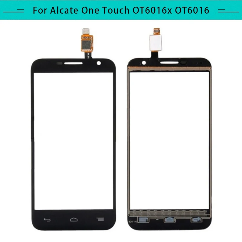 

20pcs Touch Panel For Alcatel OneTouch Idol2 6016A OT6016D OT6016E Touch Screen Glass Digitizer Sensor Replacement Free Shipping