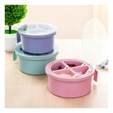 RSCHEF пшеничная соломенная кухонная круглая коробка для приправ Dorgo коробка для приправ пластиковая соляная банка для приправ коробка для приправ случайный цвет