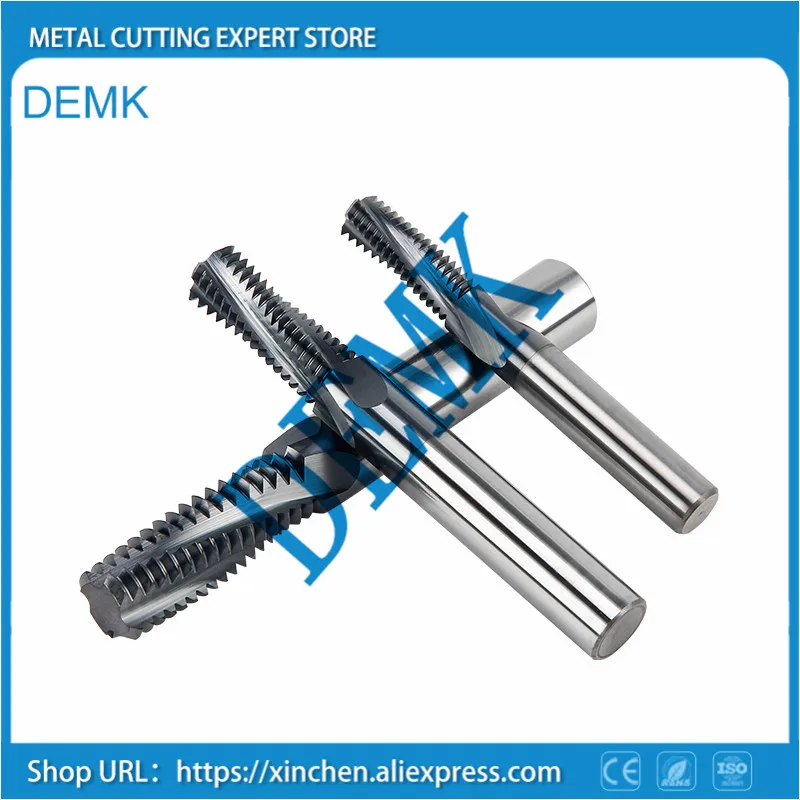 Резьбонарезной фреза из карбидного сплава, M3-M12 шаг P: 1 мм-2 мм фрезерный станок с ЧПУ, высокая эффективность многозубной резьбы гребень