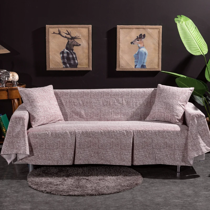 Простая полноразмерная обивочная ткань для дивана-типа, полотенце для дивана, Нескользящие Чехлы для кресел, растягивающееся полотенце для дивана, одно/два/три/четыре сиденья