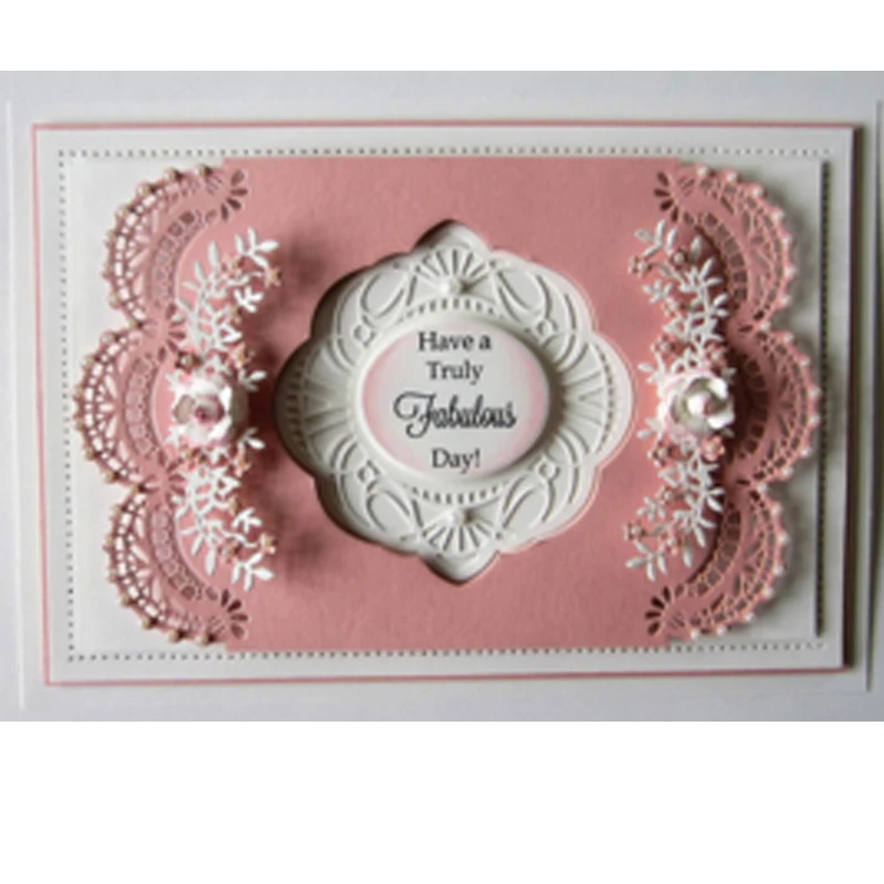 

Retro Arch Flower Border Edge Metal Cutting Dies New 2019 Stencil for DIY Scrapbooking Greeting Cards Making Decorative Crafts