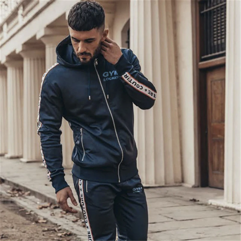 sport Set Running Gym Sportswear Tracksuits-8