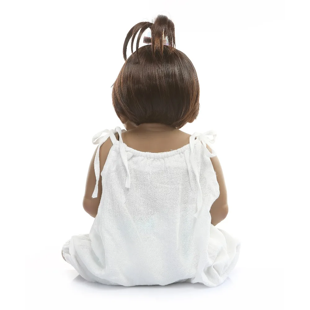NPK 22 дюймов 56 см куклы Reborn baby girl Full Body силиконовые виниловые реалистичные куклы принцессы для младенцев Детские игрушки в подарок