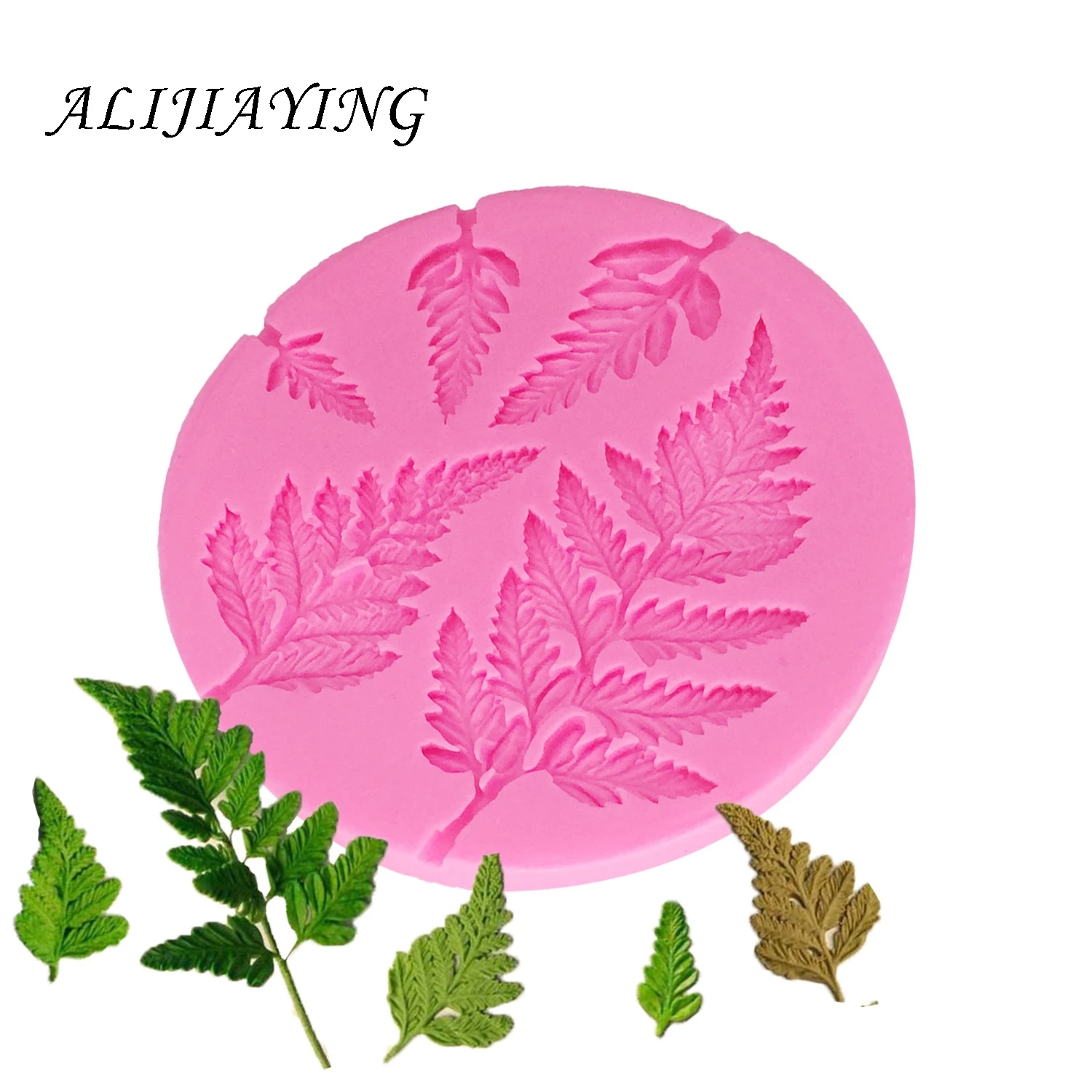 

Mimosa Leaf Silicone Mold DIY Fondant Cake Decoration Tools Pudding Dessert Sugarcraft Chocolate Gumpaste Baking Mould D1325
