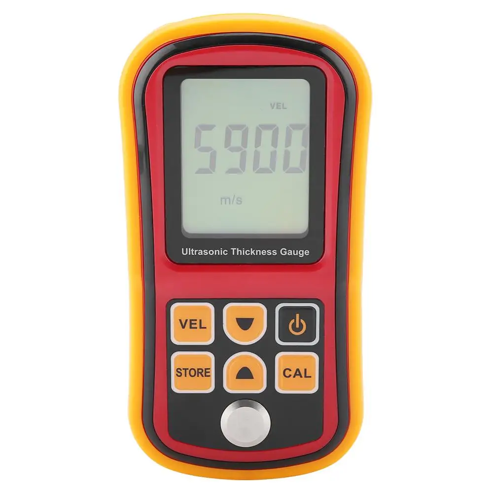 

GM100 Digital Ultrasonic Thickness Gauge 1.2-220mm Steel Width Testing Monitor