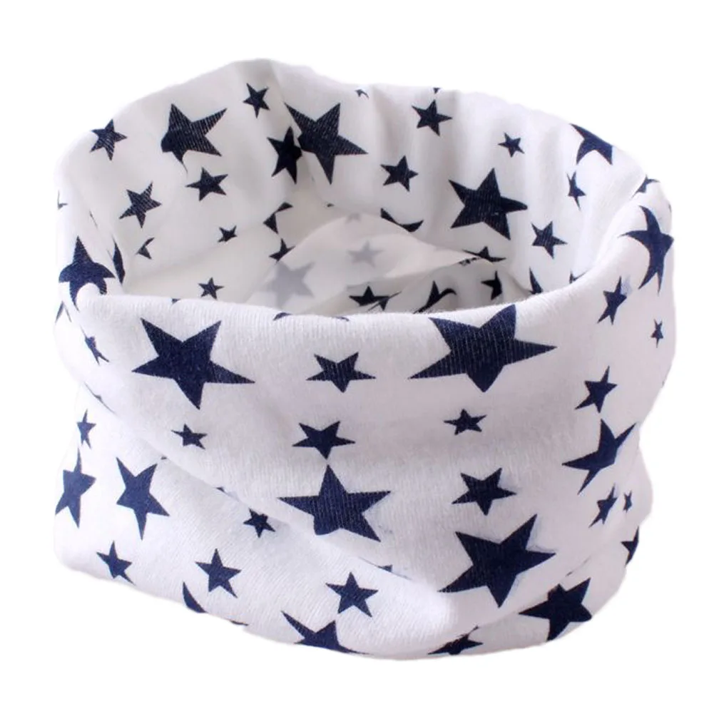 7 видов цветов Детские шарф звезды оставьте уплотнительное кольцо хлопковый шарф Средства ухода за кожей шеи теплые унисекс зима вязание звезд воротник