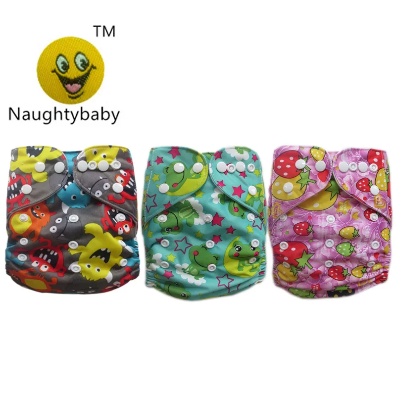 

2015 New Design NaughtyBaby Free Shipping One Size Fits All Reusable and Washable Baby Cloth Diaper 20sets/lots