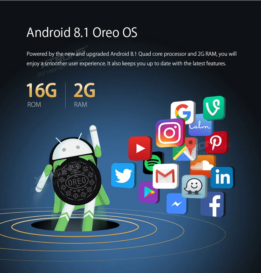 Clearance Universal 7" Head Unit Android 8.1 Car Multimedia Player for Nissan Radio Stereos 1080p Video Steering wheel GPS RCA OBD NO DVD 2