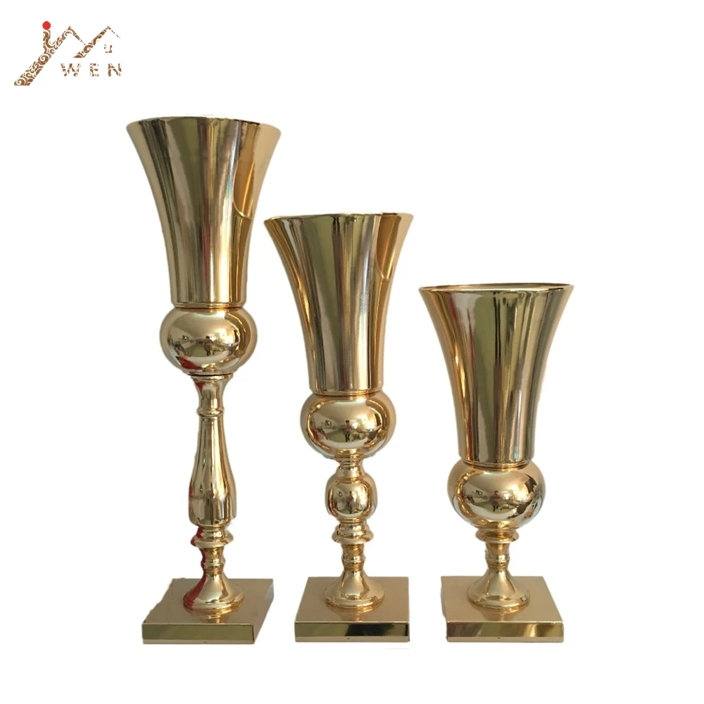 10PCS/LOT Vases Wedding Table Flower Vase Centerpieces Event Road Lead