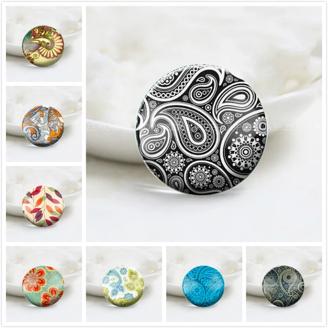 ZEROUP Round Photos Glass Cabochon Jewelry Finding fit Cameo Blank Settings Supplies for Components 2 | Украшения и аксессуары