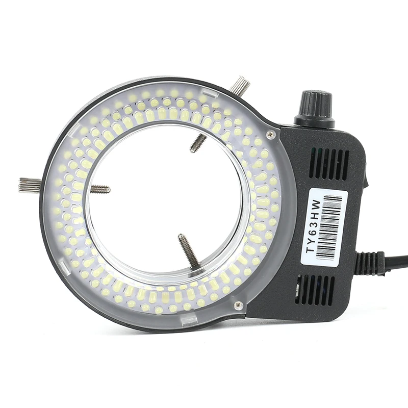 110V 220V Adjustable 144 LED Ring Circle Light illuminator Lamp For Stereo Trinocular Microscope Video Camera Lens Magnifier