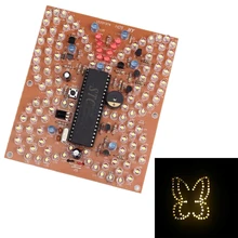 Music Butterfly Shape White LED Light DIY Kit Lighting Fun Electronic Production Suite for Test Exam Matching Remote Controller
