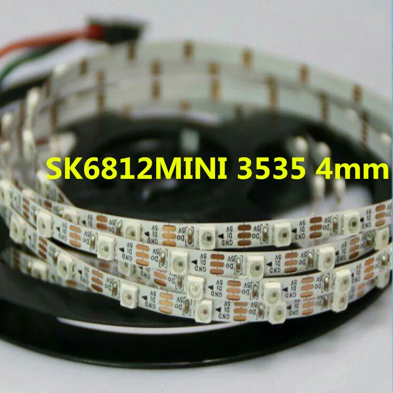 Светодиодная пиксельная лента SK6812MINI 3535 4 мм/SK6812 5050 5 мм DC5V RGB 1 м 2 60 светодиодный s/m