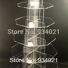 6 ярусный акриловый для свадебного торта Подставки с чистым цветом