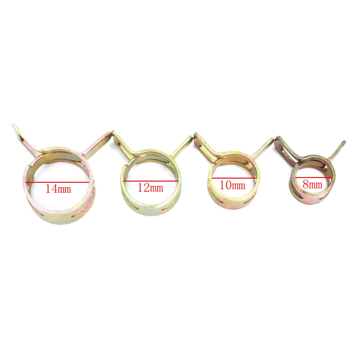 Пружинный зажим для мотоцикла вакуумное топливо Масляный шланг Воздушная трубка