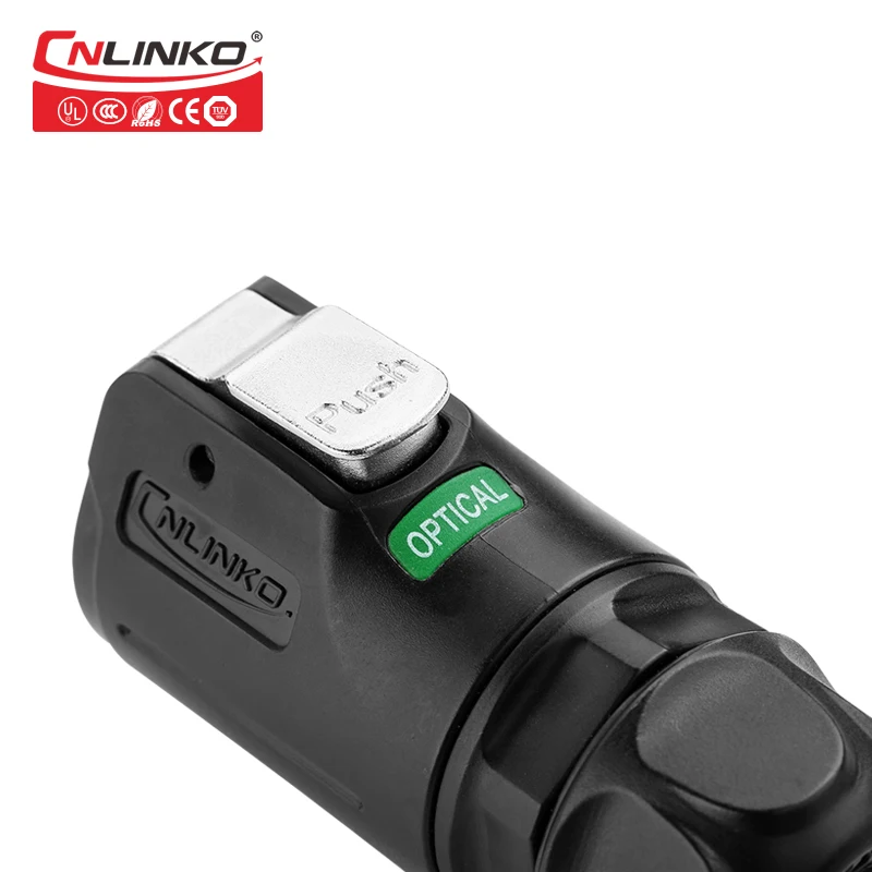CNLINKO M24 Optical Fiber Waterproof IP67 Connector Plug And Socket with wire For Optic In Fiber Optic Equipment