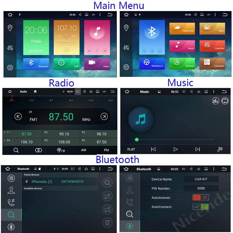 Flash Deal Android 8.0 Car Multimedia Player GPS Autoradio 2 Din 7 Inch For Ford/Mondeo/Focus/Transit/C-MAX/S-MAX/Fiesta 4GB RAM Radio PC 49