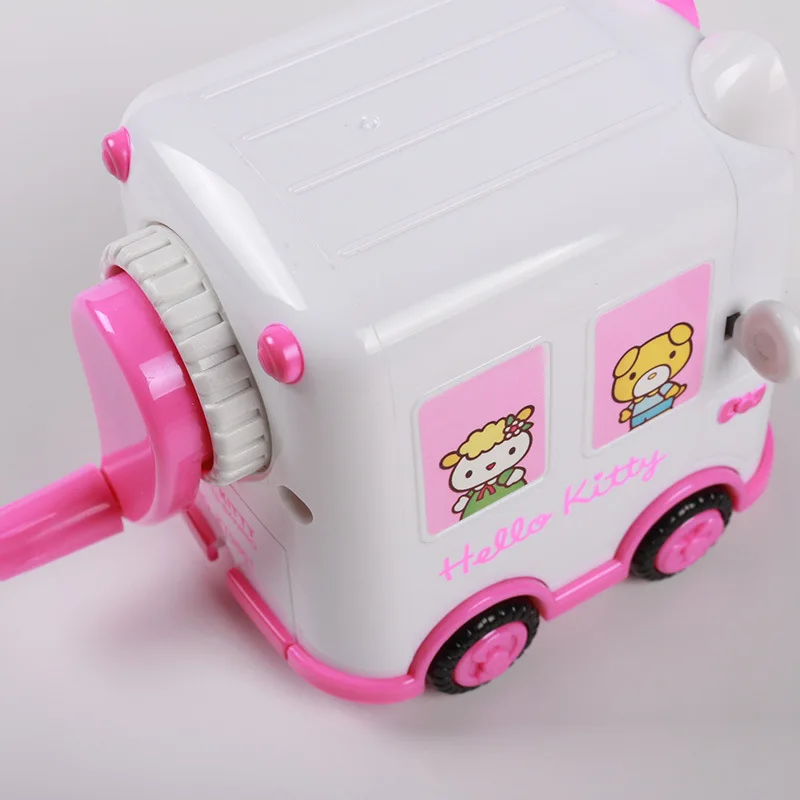 KT Cat С изображением машины Карандаш Мини-автомобиль коленчатого точилка для карандашей школьные принадлежности для детей