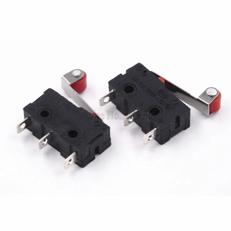 10PCS Hot sale Mini Micro Switch 3Pin With Roller Limit Switch