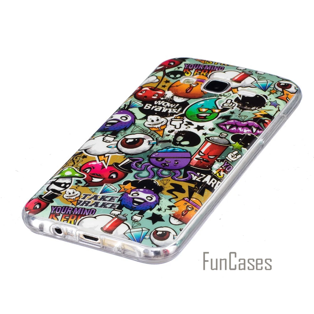 Kasus bercahaya Untuk Samsung Galaxy J7 coque Silicone Kasus Cover untuk Samsung J700 J7 Kasus Cover J7 coque J700F semsung handphone
