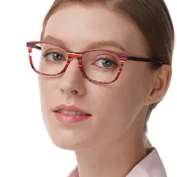 Новый Итальянская Мода Дизайн очки для Для женщин черный, красный коричневый ацетат очки G87