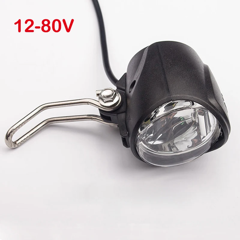 

WuXing 12V - 80V E-Bike Universal LED Front Light For Electric Bicycle Accessories e bike Conversion Parts Night Cycling Light