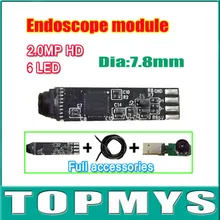 Новейший iphone эндоскопа 2.0MP HD 7.8 мм USB Эндоскоп Модуль для DIY 1600*1200 мини-Камера Осмотра модуль TM-IC2MHD