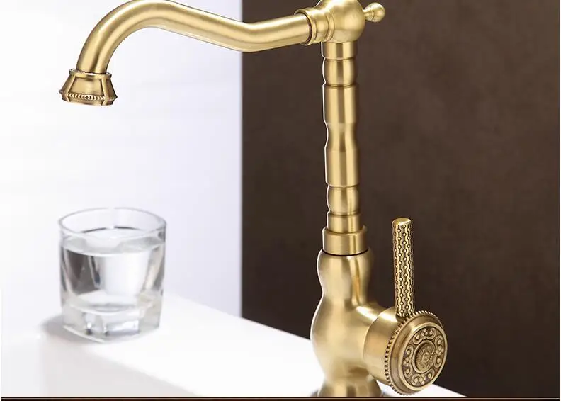 Copper Cool and Hot Water Faucet Kitchen Faucet, Vegetable Washing Pot Faucet, Upper Pot Faucet free shipping