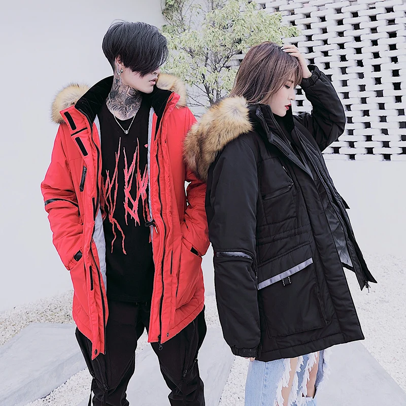 

2017 Brand Winter Jacket Men 2017 New Thick Couple Parkas Male Overcoat 2XL.