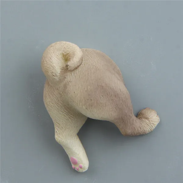 Cute Animals Pets Puppy Dog Butt Fridge Magnets Figures Pvc Toys - 11