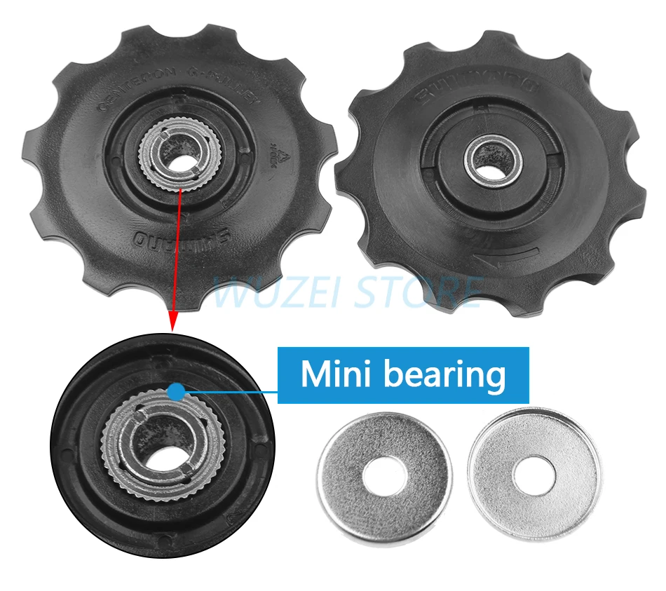 Shimano 11T Bike Pulley set Rear Derailleur Guide Roller RD-5700/T6000/6800/6870/7900/R9000/R9070/R9100/M8000/M663//M9000/M9050