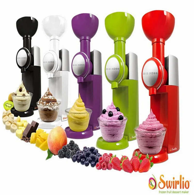 Big Boss Swirlio Frozen Fruit Dessert Maker Fruit Ice Cream Machine Or