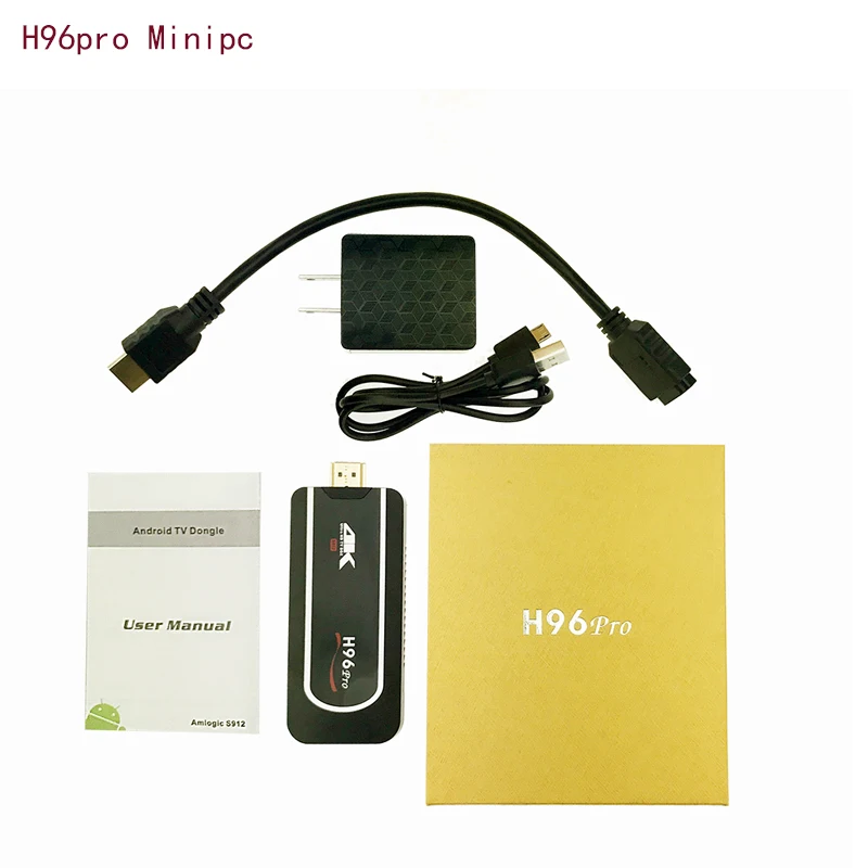 H96Pro TV Stick Smart movies Android 7.1 Quad Core Amlogic S912 Wifi 4G RAM 32GB ROM Bluetooth 4.1