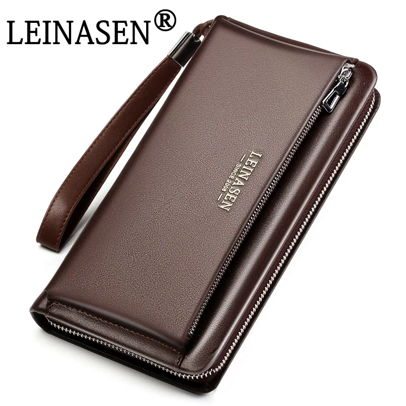 

designer luxury Brand Genuine Leather Wallet Man High Quality Waterproof Clutch Handbags Billeteras Male Women Female purse 40
