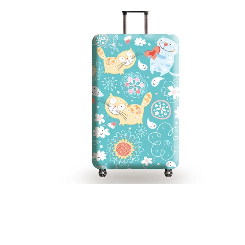 Фирменный качественный Дорожный Чехол для багажа, защитный чехол для чемодана, чехол на колесиках, чехол для чемодана для путешествий, пылезащитный чехол от 18 до 30 дюймов, модный - Color: Blue