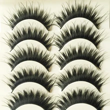 25 пар, натуральные длинные накладные ресницы, хлопковый стебель, крест, накладные ресницы для женщин и девушек, инструменты для макияжа, накладные ресницы ручной работы