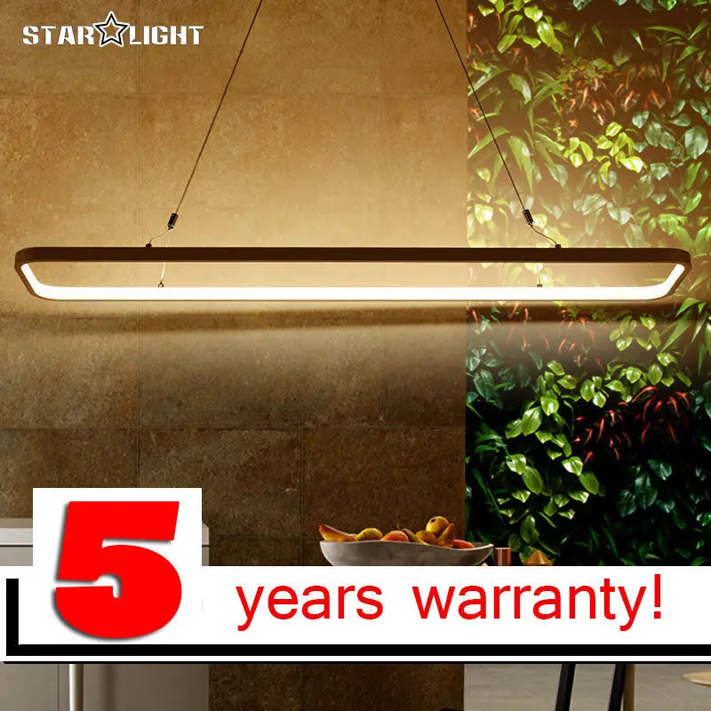 

Remote Circle Rectangle Ring Modern Led Pendant Light Dinning Room Round table Led Pendant Lamp Aluminium Suspension Lamp