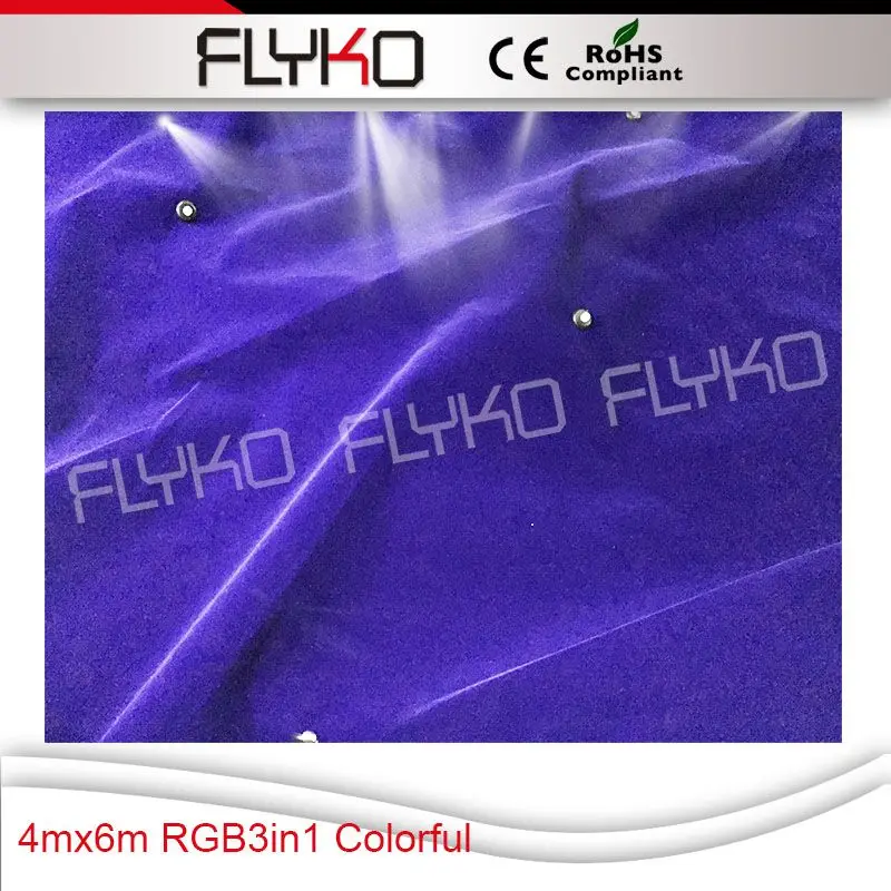 

Flyko stage RGB3IN1 LED Star Curtain,LED Star Cloth/ full color night club