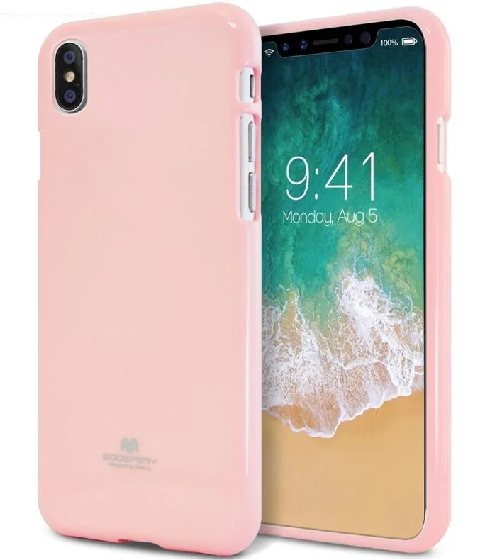 Mercury Goospery Красочный желе гибкий ТПУ мягкий чехол для iPhone X XS Max XR iPhone 11 Pro Max 6 S 7 7Plus 6 S 6Plus 8 8Plus - Цвет: Pink