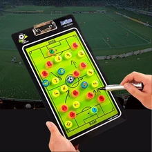 Football Tactics Board Coach Board Straight Magnetic PVC Soccor Teaching Board Tactical Command Football Tactics Exercise Plate