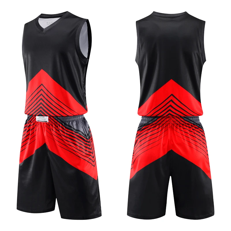 

3D print Men Basketball jerseys Team Sports Suits Breathable Sleeveless Training jersey set youth Basketball uniforms set kits