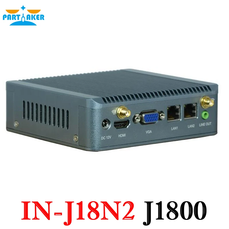 Factory sale Nano Bay Trail Fanless Mini Computer Dual core J1800 Mini PC with dual lan X86