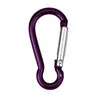 

2pcs Black Aluminum Alloy D Carabiner Spring Snap Clip Hooks Keychain Climbing Camp Mountaineering Keychain Climbing #YL10