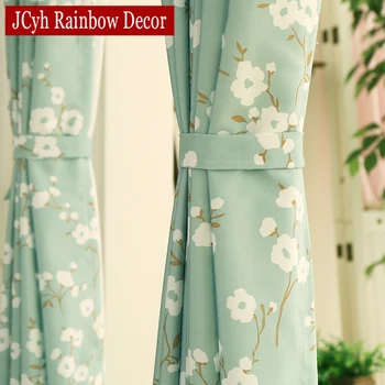 

JCyh Floral Modern Blackout Curtains Window Curtains For Living Room The Bedroom Curtains Fabrics Ready Made Blinds Finished