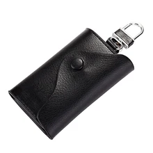 Для женщин ключ кошелек ключница из натуральной кожи ключи от машины сумка Для мужчин брелок Обложки Ключи Организатор Монеты Держатель для карт сумка