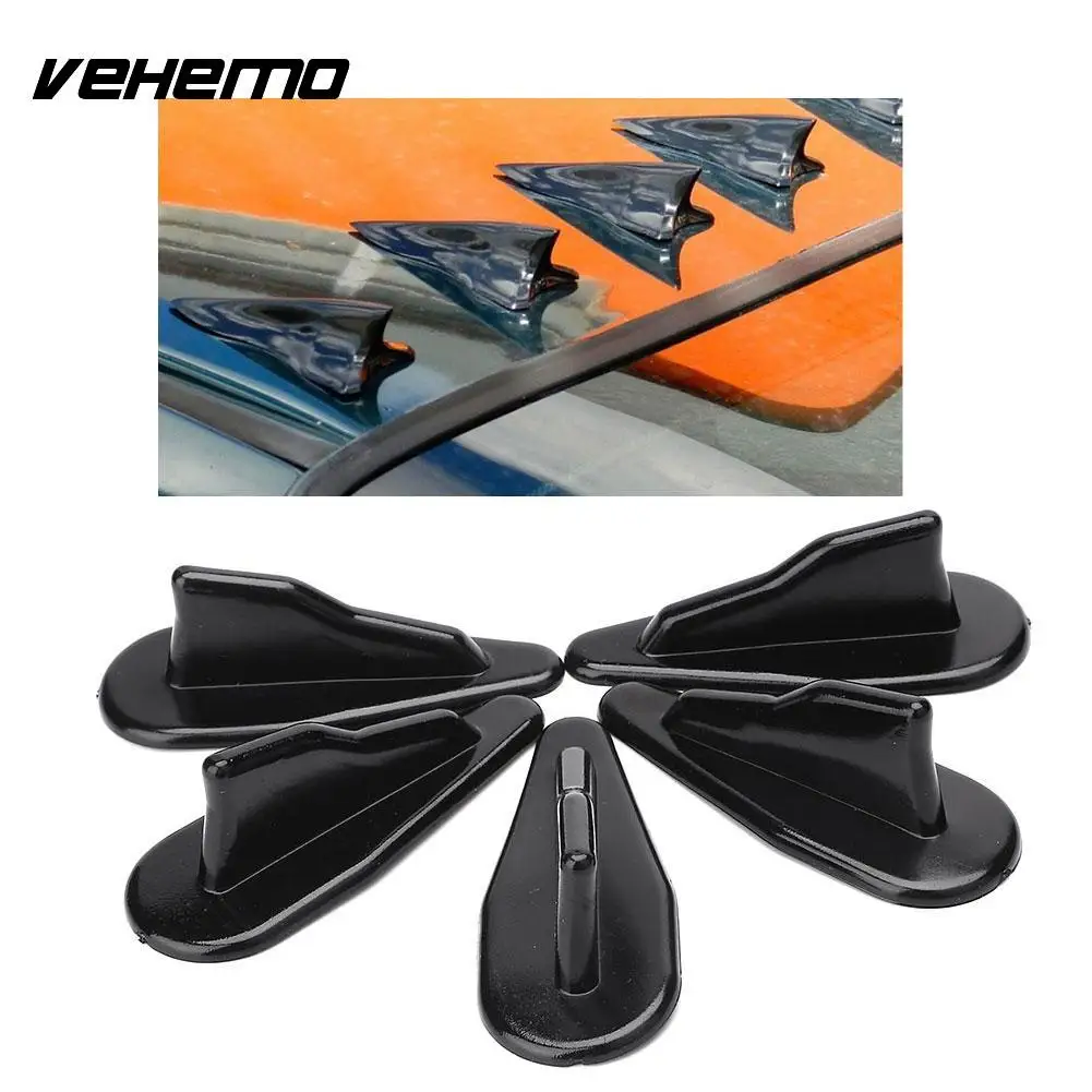 Vehemo EVO Style Carbon Fiber Cars Roof Shark Fin Autos Antenna